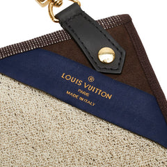 ルイ ヴィトン モノグラム ゴルフバッグ 付属品 ゴルフ タオル 2点セット M44714 ブラウン コットン レディース LOUIS VUITTON 【中古】