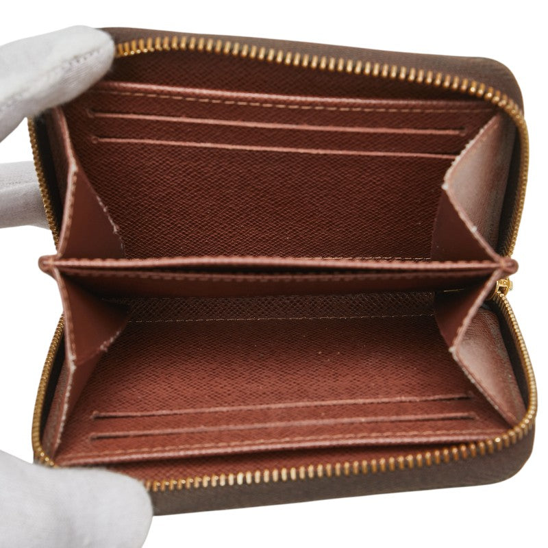 ルイ ヴィトン モノグラム ジッピー コインパース コインケース 小銭入れ M60067 ブラウン PVC レザー レディース LOUIS VUITTON 【中古】