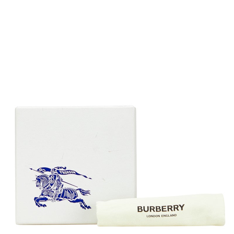 バーバリー TBロゴ ベルト サイズ：L ホワイト ブラウン キャンバス レザー レディース BURBERRY 【中古】