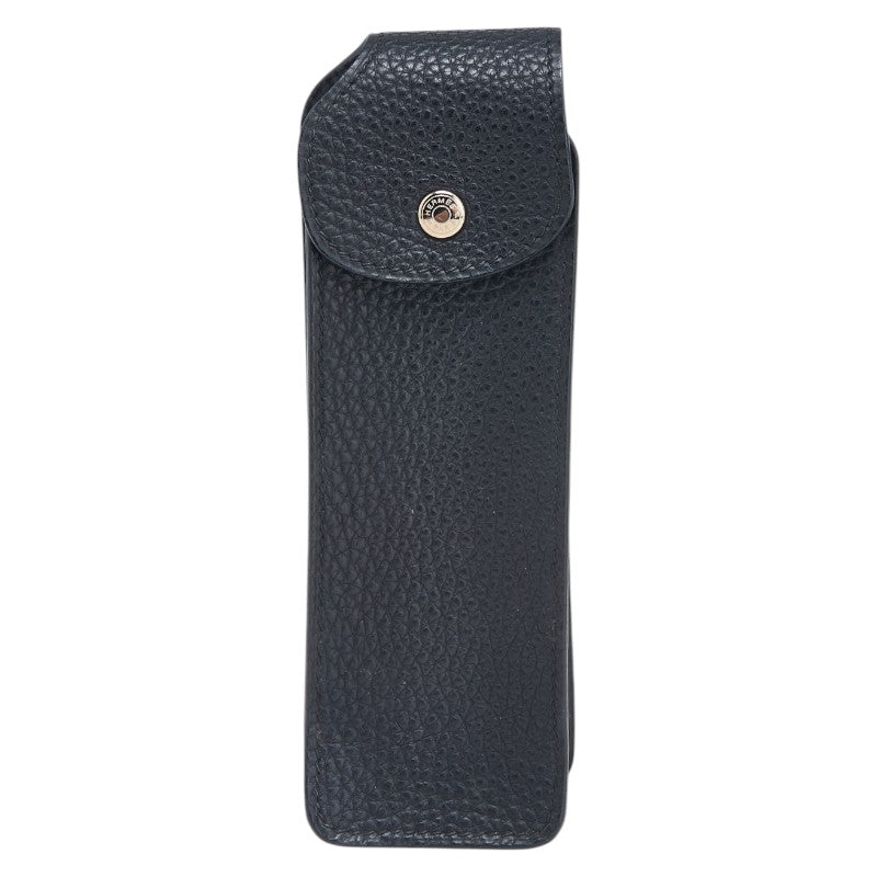 エルメス シルバー金具 ペンケース ブラック トゴ レディース HERMES 【中古】