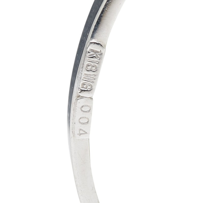 K18WG ホワイトゴールド マベパール ダイヤ0.04ct ティアドロップ モチーフ ペンダントトップ レディース 【中古】