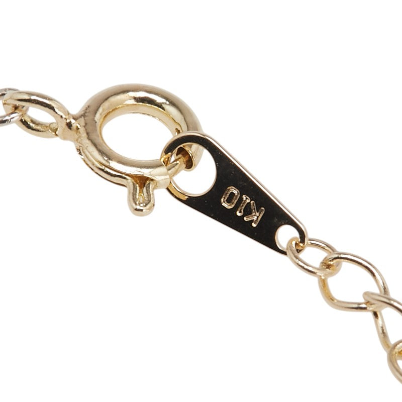 K10YG イエローゴールド キュービックジルコニア ブレスレット レディース 【中古】