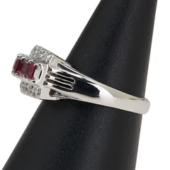 Pt900 プラチナ ルビー0.85 ダイヤ0.35ct リング 指輪 レディース 13号 【中古】