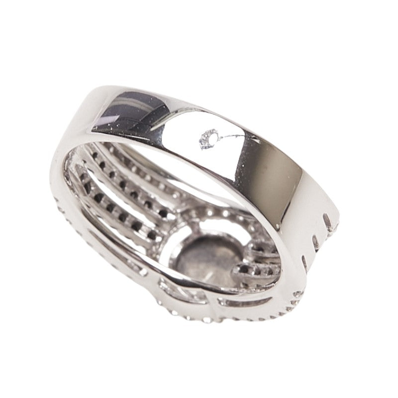K14WG ホワイトゴールド ダイヤ1.15ct ダイヤ0.68ct リング 指輪 レディース 12号 【中古】