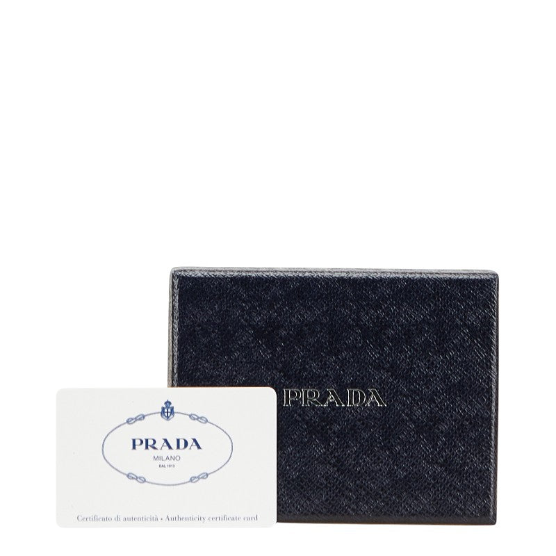 プラダ コインケース 1M0268 ピンク レザー レディース PRADA 【中古】