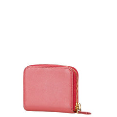 プラダ コインケース 1M0268 ピンク レザー レディース PRADA 【中古】