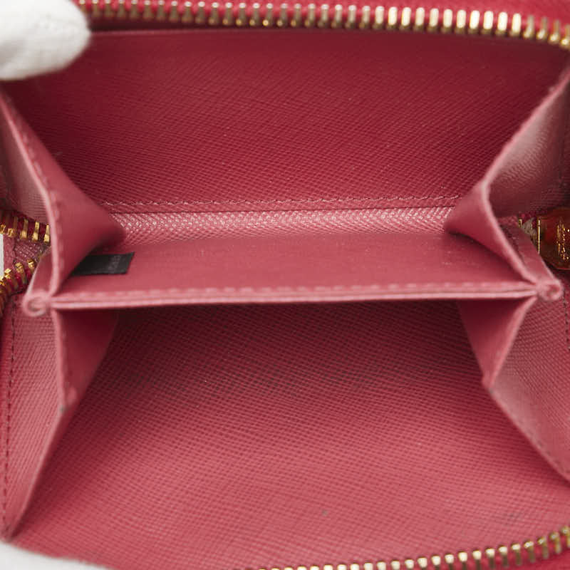 プラダ コインケース 1M0268 ピンク レザー レディース PRADA 【中古】