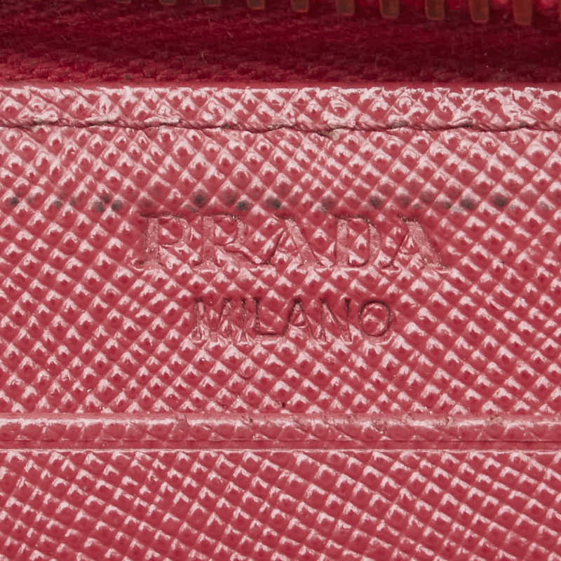 プラダ コインケース 1M0268 ピンク レザー レディース PRADA 【中古】