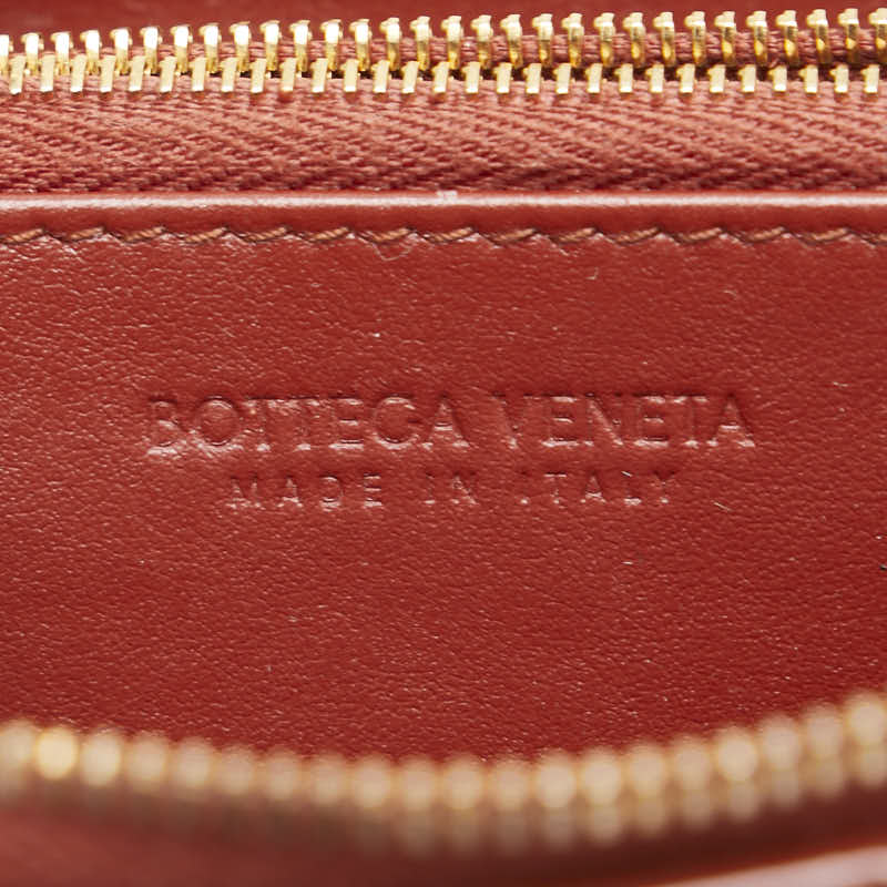 ボッテガヴェネタ イントレチャート 長財布 ブラウン レザー レディース BOTTEGAVENETA 【中古】