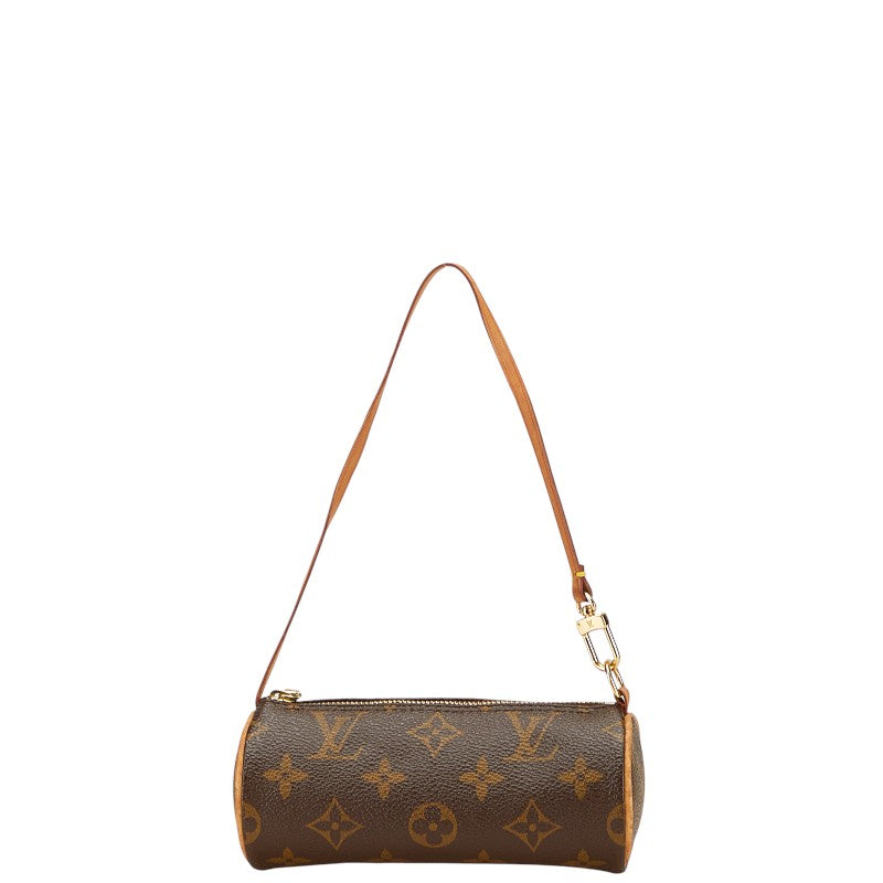 ルイ ヴィトン モノグラム パピヨン付属 ポーチ ブラウン PVC レザー レディース LOUIS VUITTON 【中古】