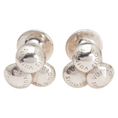 ルイ ヴィトン ブトン ドゥ マンシェット モチーフ ブーケドクルー カフス カフリンクス M30566 SV925 シルバー メンズ LOUIS VUITTON 【中古】