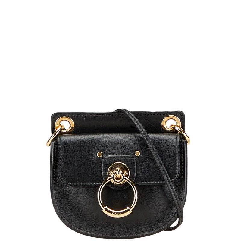 クロエ テス ショルダーバッグ ブラック レザー レディース Chloe 【中古】