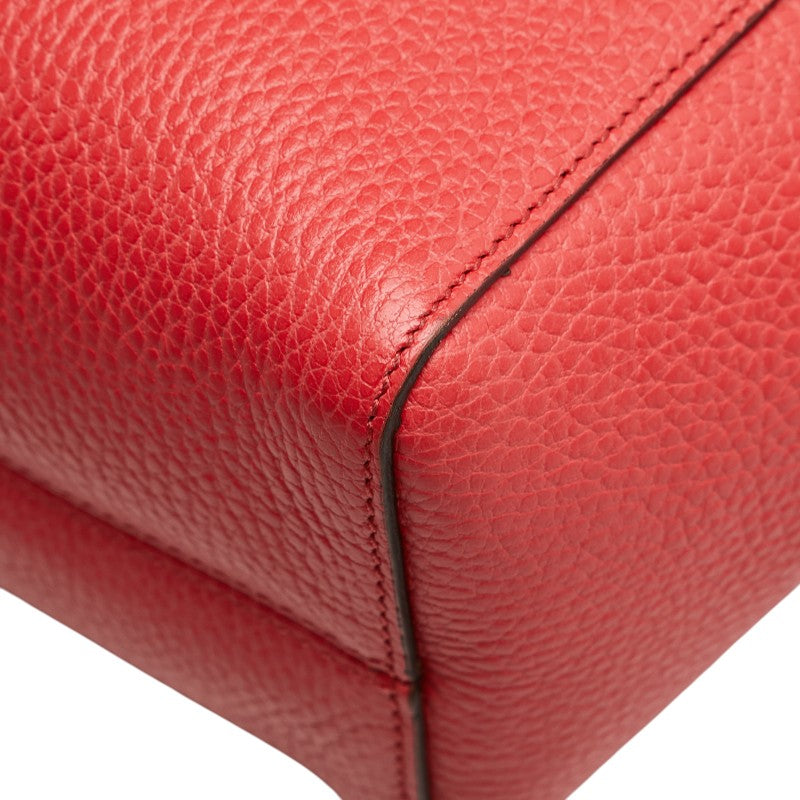 グッチ チルドレンズ スウィング ミニトート ハンドバッグ 355640 レッド ピンク レザー レディース GUCCI 【中古】