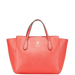 グッチ チルドレンズ スウィング ミニトート ハンドバッグ 355640 レッド ピンク レザー レディース GUCCI 【中古】