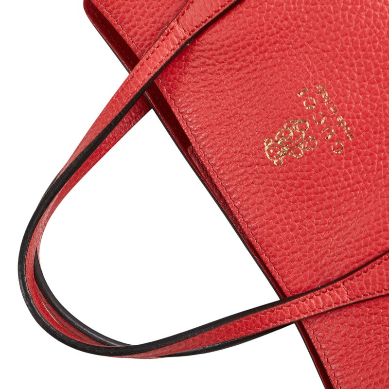 グッチ チルドレンズ スウィング ミニトート ハンドバッグ 355640 レッド ピンク レザー レディース GUCCI 【中古】
