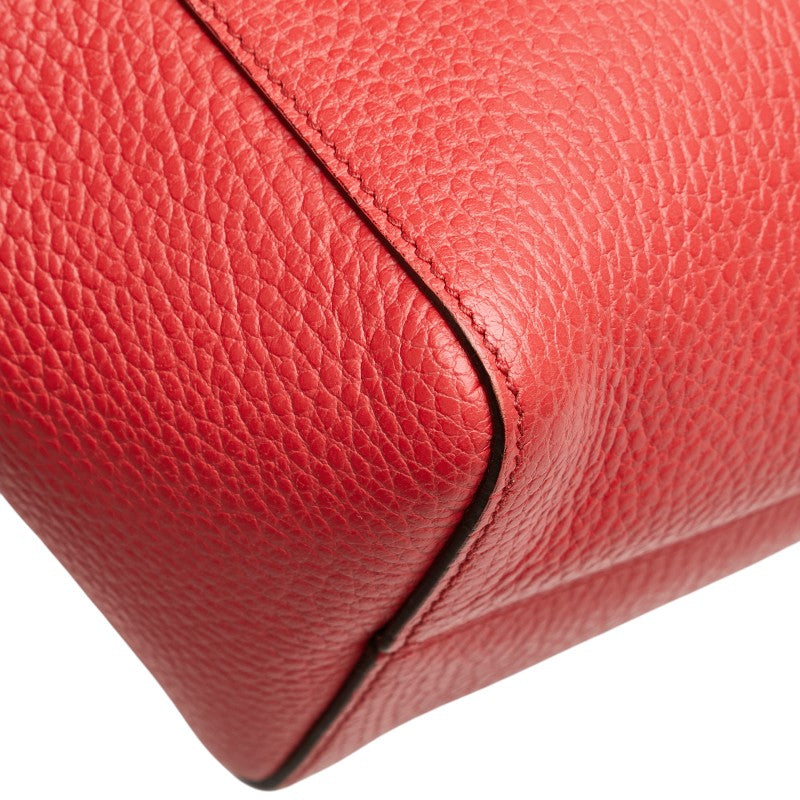 グッチ チルドレンズ スウィング ミニトート ハンドバッグ 355640 レッド ピンク レザー レディース GUCCI 【中古】