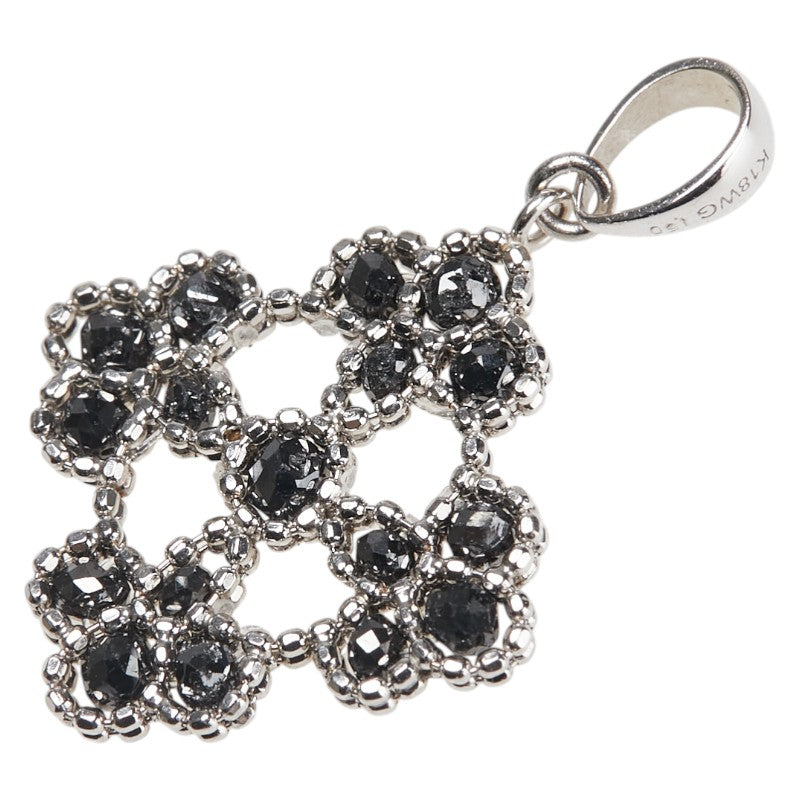 K18WG ホワイトゴールド ダイヤ1.50ct ペンダントトップ レディース 【中古】