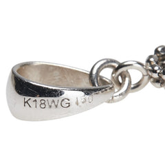 K18WG ホワイトゴールド ダイヤ1.50ct ペンダントトップ レディース 【中古】