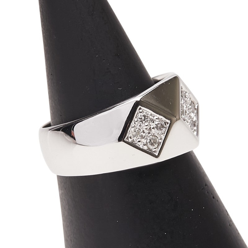 K18WG ホワイトゴールド ダイヤ0.25ct リング 指輪 レディース 11号 【中古】