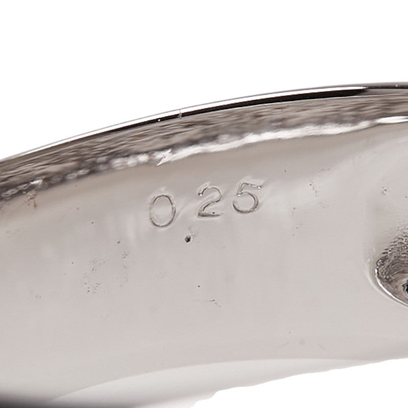 K18WG ホワイトゴールド ダイヤ0.25ct リング 指輪 レディース 11号 【中古】
