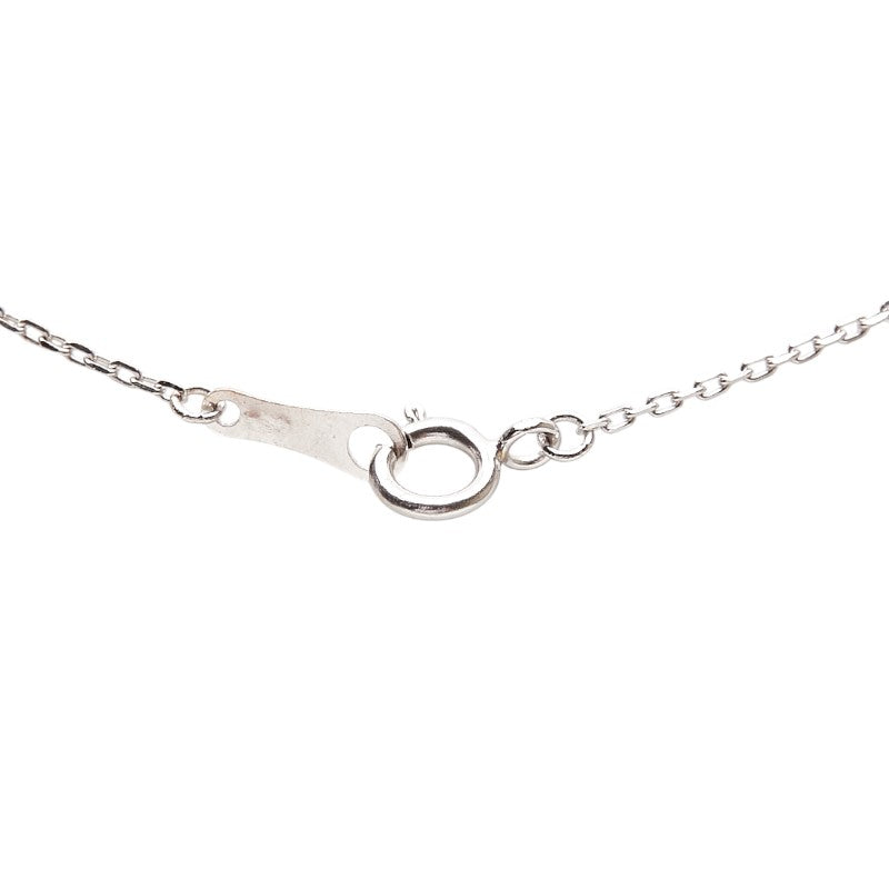 K18WG ホワイトゴールド ダイヤ0.33ct ペンダントネックレス レディース 【中古】