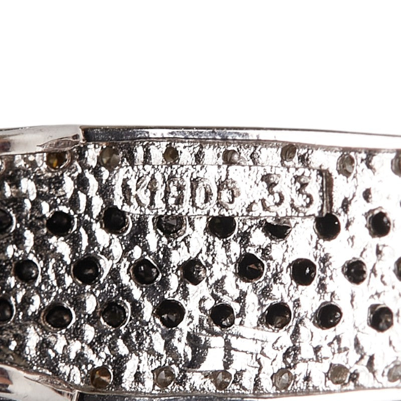 K18WG ホワイトゴールド ダイヤ0.33ct ペンダントネックレス レディース 【中古】