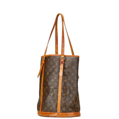 ルイ ヴィトン モノグラム バケットGM トートバッグ ショルダーバッグ M42236 ブラウン PVC レザー レディース LOUIS VUITTON 【中古】