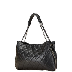 シャネル ココマーク マトラッセ チェーン トートバッグ ブラック ソフトキャビアスキン レディース CHANEL 【中古】