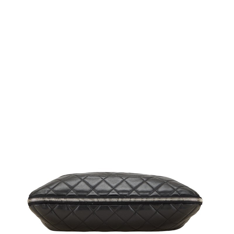 シャネル ココマーク マトラッセ チェーン トートバッグ ブラック ソフトキャビアスキン レディース CHANEL 【中古】