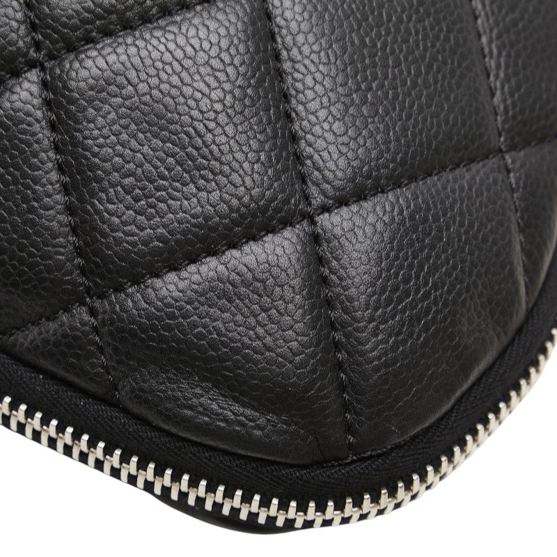シャネル ココマーク マトラッセ チェーン トートバッグ ブラック ソフトキャビアスキン レディース CHANEL 【中古】