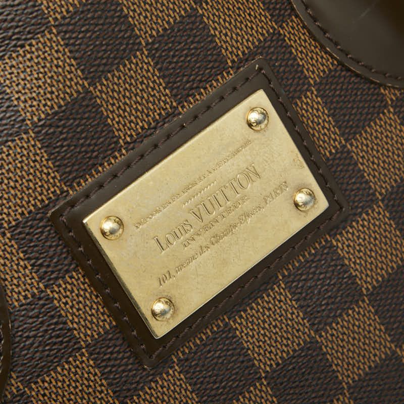 ルイ ヴィトン ダミエ ハムステッドPM トートバッグ ハンドバッグ N51205 エベヌ ブラウン PVC レザー レディース LOUIS VUITTON 【中古】