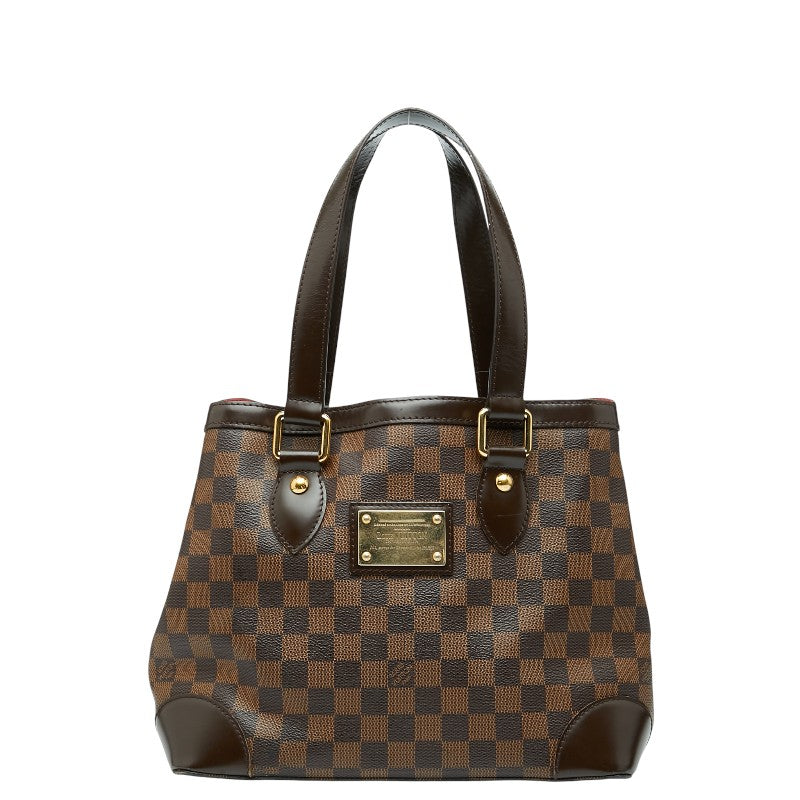 ルイ ヴィトン ダミエ ハムステッドPM トートバッグ ハンドバッグ N51205 エベヌ ブラウン PVC レザー レディース LOUIS VUITTON 【中古】