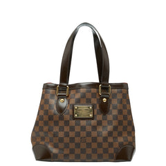 ルイ ヴィトン ダミエ ハムステッドPM トートバッグ ハンドバッグ N51205 エベヌ ブラウン PVC レザー レディース LOUIS VUITTON 【中古】