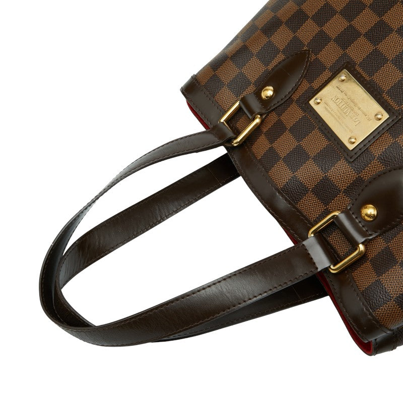 ルイ ヴィトン ダミエ ハムステッドPM トートバッグ ハンドバッグ N51205 エベヌ ブラウン PVC レザー レディース LOUIS VUITTON 【中古】