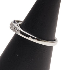 Pt900 プラチナ アレキサンドライト0.205ct ダイヤ0.14ct パヴェ リング 指輪 レディース 8号 【中古】