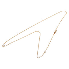 K18YG イエローゴールド ダイヤ0.25ct ネックレス レディース 【中古】