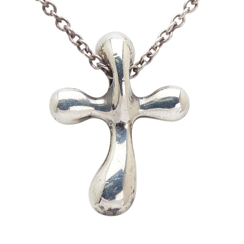 ティファニー クロス ネックレス SV925 シルバー レディース TIFFANY&Co. 【中古】