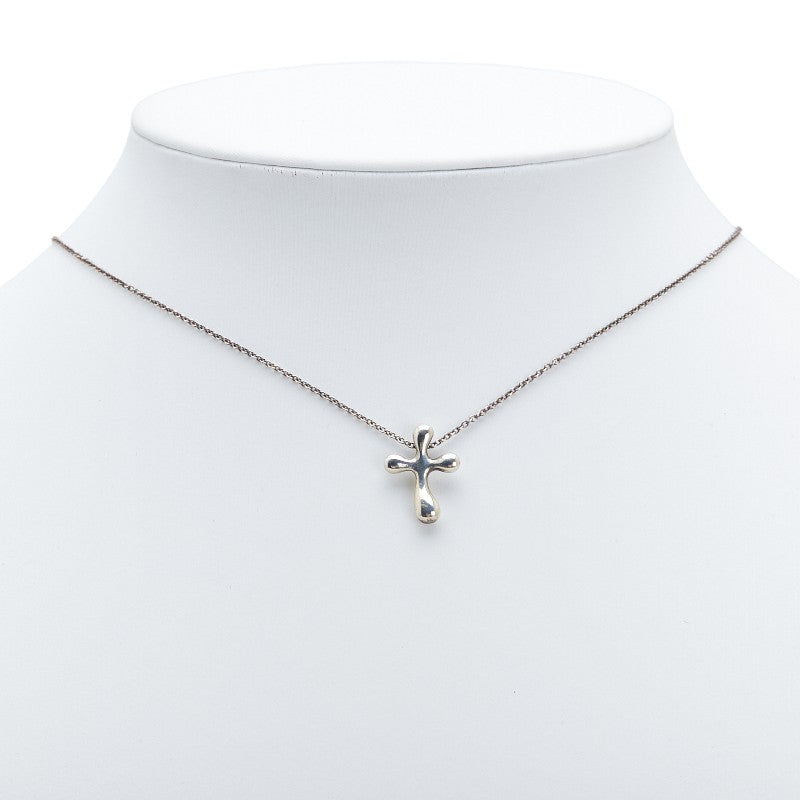 ティファニー クロス ネックレス SV925 シルバー レディース TIFFANY&Co. 【中古】