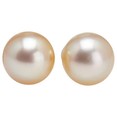 K18YG イエローゴールド 白蝶真珠12.5～12.7mm スタッドピアス レディース 【中古】