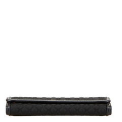 プラダ キルティング 長財布 ブラック ナイロン レザー レディース PRADA 【中古】