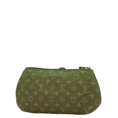 ルイ ヴィトン モノグラムミニラン アン ソフィ ポーチ M92698 カーキ ブラウン キャンバス レザー レディース LOUIS VUITTON 【中古】