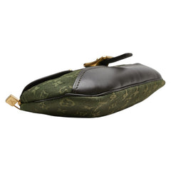 ルイ ヴィトン モノグラムミニラン アン ソフィ ポーチ M92698 カーキ ブラウン キャンバス レザー レディース LOUIS VUITTON 【中古】