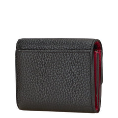 ルイ ヴィトン ポルトフォイユ カプシーヌXS 三つ折り財布 コンパクトウォレット M68587 ブラック ピンク レザー レディース LOUIS VUITTON 【中古】