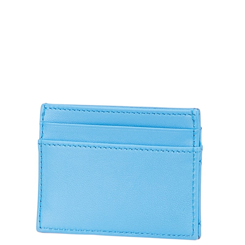 ヴェルサーチェ メデューサ カードケース ブルー レザー レディース VERSACE 【中古】