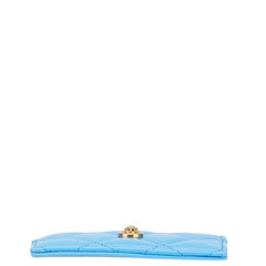 ヴェルサーチェ メデューサ カードケース ブルー レザー レディース VERSACE 【中古】