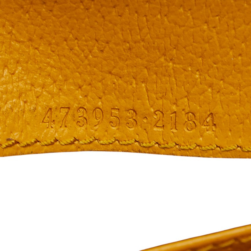 グッチ GGスプリーム 長財布 473953 ベージュ ブラウン PVC レザー レディース GUCCI 【中古】