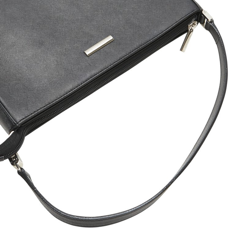 バーバリー ノバチェック ワンショルダーバッグ ブラック レザー レディース BURBERRY 【中古】