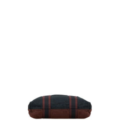 エルメス フールトゥカバス トートバッグ ハンドバッグ ブラック ボルドー キャンバス レディース HERMES 【中古】
