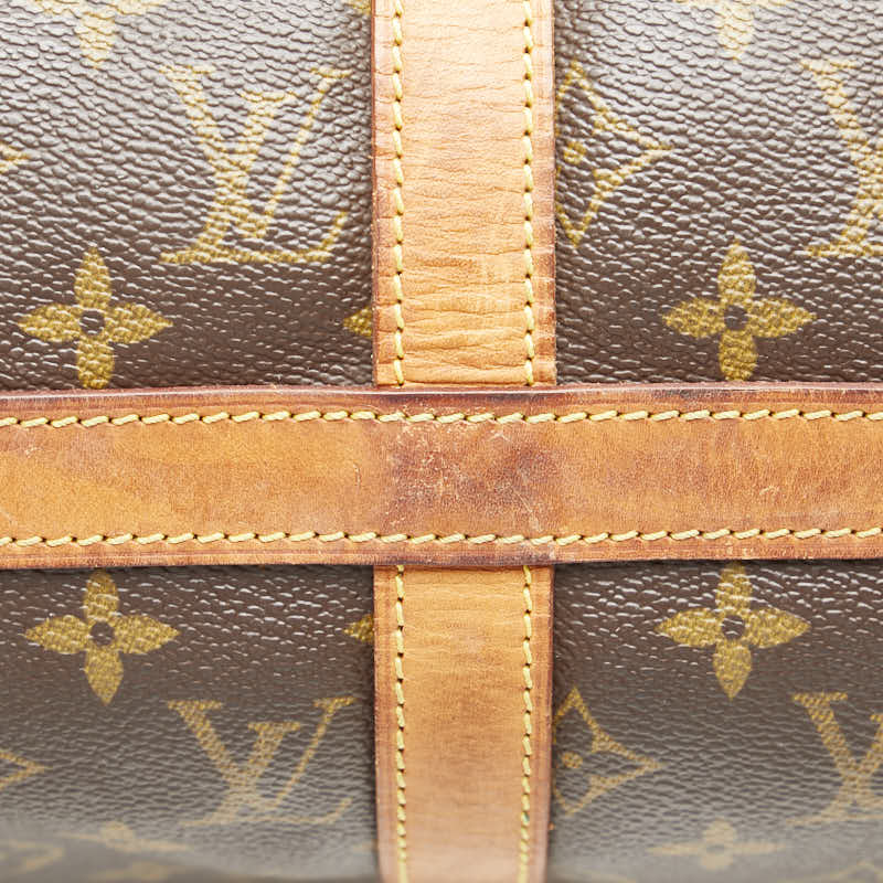 ルイ ヴィトン モノグラム フラネリー45 ボストンバッグ ショルダーバッグ M51115 ブラウン PVC レザー レディース LOUIS VUITTON 【中古】
