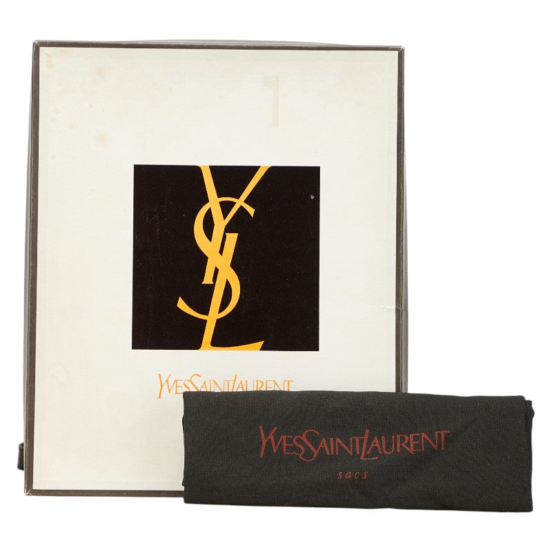 サンローラン YSL カサンドラ ショルダーバッグ ブラック レザー レディース SAINT LAURENT 【中古】